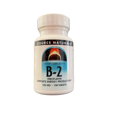 Vitamin B-2 (riboflavin) 100 mg x 100 tablets