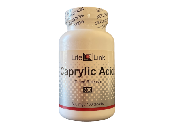 Caprylic Acid 300 mg x 100 capsules